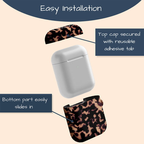 Tortoiseshell Custom Name AirPods Case